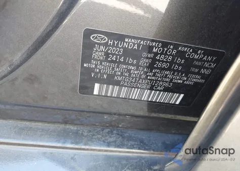 2023 Genesis G70 2.0T Awd из США, поврежденный, VIN KMTG34TAXPU128963